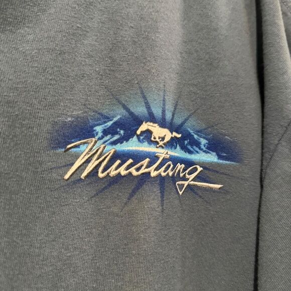 Vintage Delta Magnum Weight Y2K Ford Mustang Car T-Shirt - Picture 2 of 4